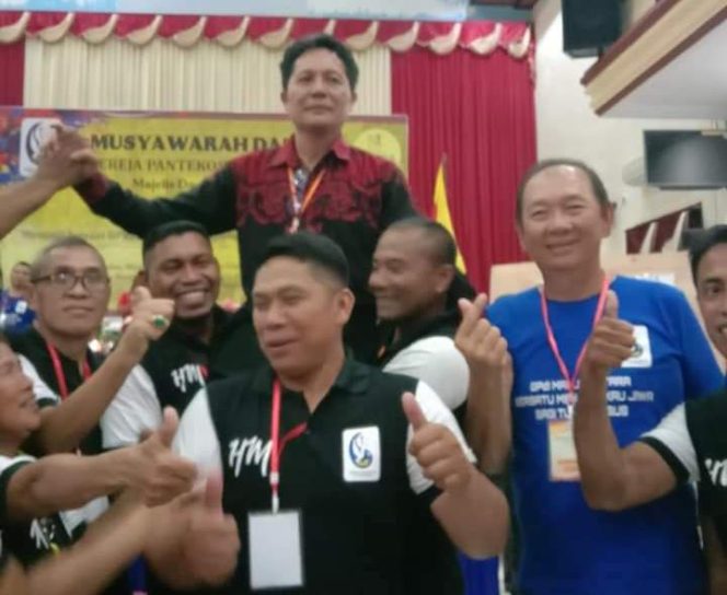 
 Pdt Heri Mangadil M Th, terpilih Ketua MD GPdI Maluku utara, Raih 101 suara dari 150 Pemilih