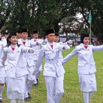 Sempurna! Paskibra Halut Sukses Kibarkan Bendera Porprov V Malut 2026