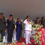 Bupati Piet  Babua Irup Upacara Penurunan bendera di Kupa Kupa